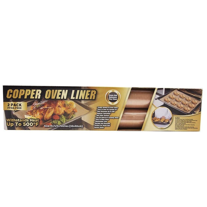 Tekno- 2 Pack Copper Oven Liners - Image 2